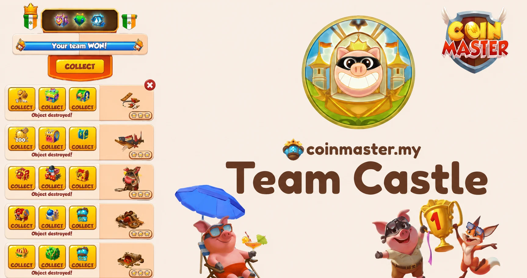 Coin Master Team Castle Event